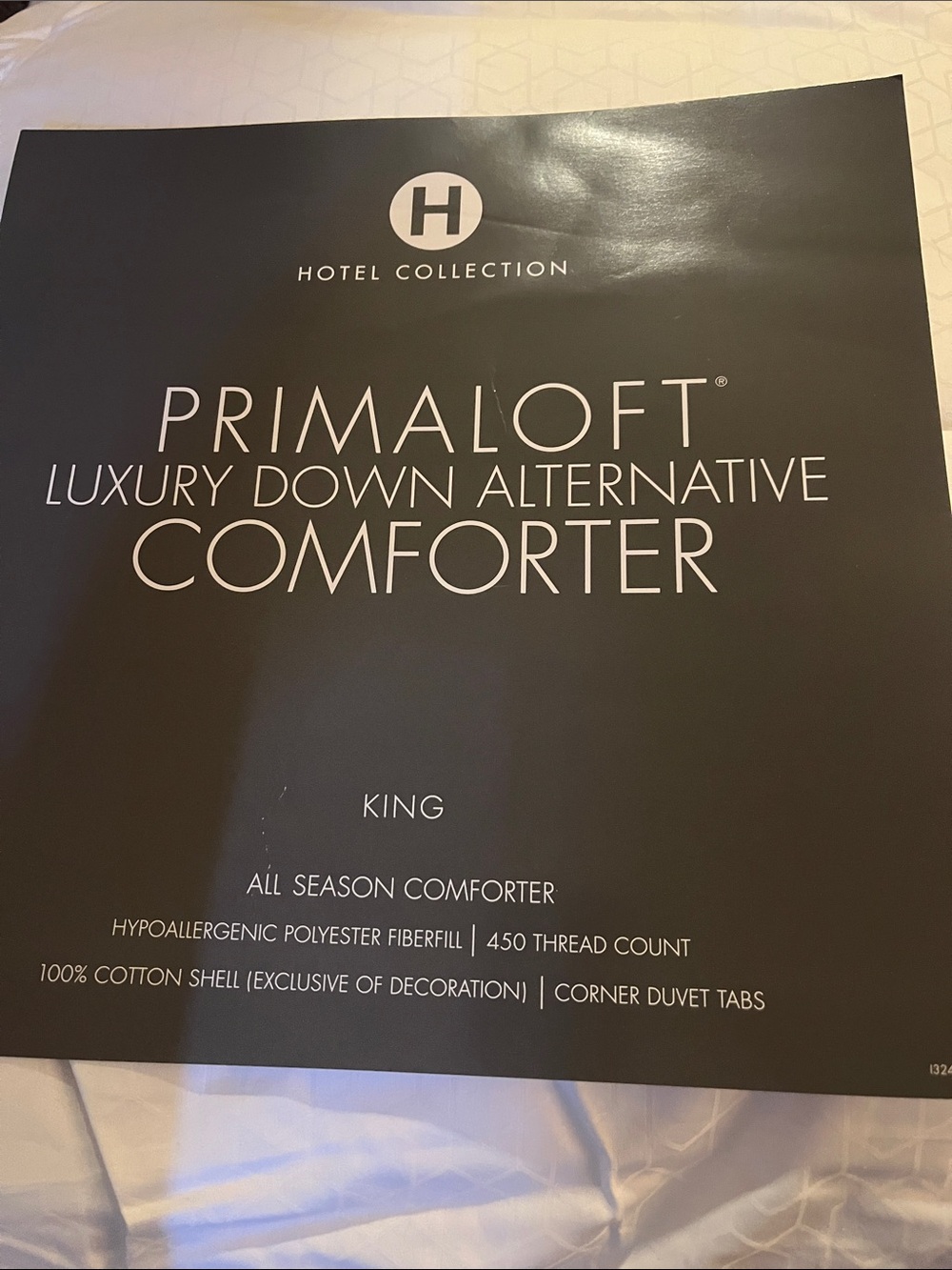 Hotel collection down alternative comforter king